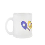Table Tennis Bat and Ping Pong Ball Sports mugs