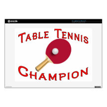 Table Tennis Champion 15" Laptop Decal