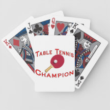 Table Tennis Champion Card Decks