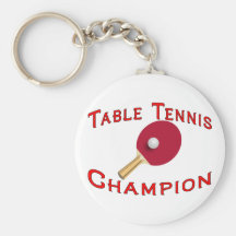 Table Tennis Champion Keychain