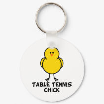 Table Tennis Chick keychains by chicktshirts8 Table Tennis Chick keychains