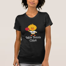 Table Tennis Chick Layered Tee