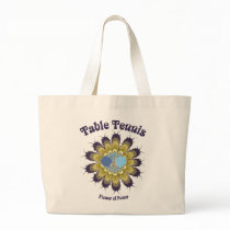 Table Tennis Flower of Power Tote Bags
