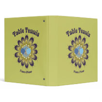 Table Tennis Flower of Power 3 Ring Binder