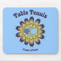Table Tennis Flower of Power Mousepads