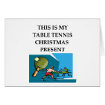 table tennis greeting card