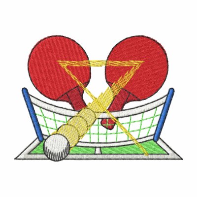 table tennis logo. Table Tennis Logo Polo by ZazzleEmbroidery
