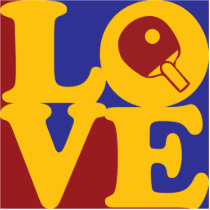 Table Tennis Love photo sculptures