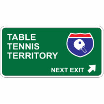Table Tennis Next Exit Photo Cutout