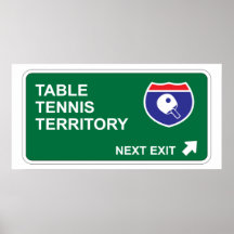 Table Tennis Next Exit Posters