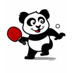 This is a cute shirt for table tennis players and fans. Panda loves to play table tennis! This table tennis panda shirt is a great gift for table tennis players and fans!