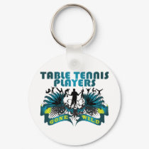 Table Tennis Players Gone Wild keychains