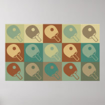 Table Tennis Pop Art Posters