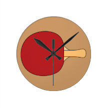 Table Tennis Racquet Clock