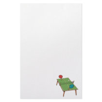 Table Tennis Stationery Design