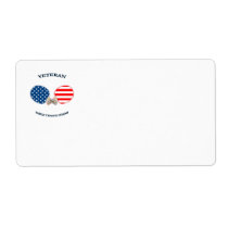 Table Tennis Veteran Custom Shipping Labels