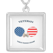 Table Tennis Veteran Necklace