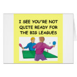 table tennisi greeting card