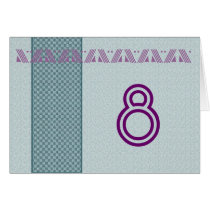 Table Tent - Blue, Teal, and Purple cards