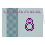 Table Tent - Blue, Teal, and Purple Card