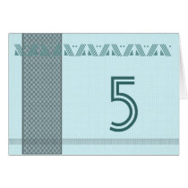 Table Tent - Mint Green and Teal cards