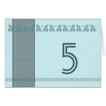 Table Tent - Mint Green and Teal Card