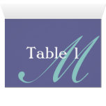Table Tent Monogram Card