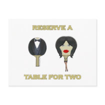 Table Two Ping Pong Post Cards
