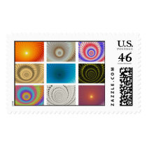 Tableau of Circles Postage Stamp