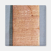 Tablet relating the ritual sacrifices refrigerator magnets