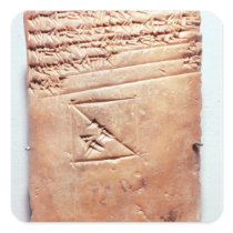 Tablet with cuneiform script, c.1830-1530 BC Stickers