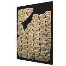 Tablet with cuneiform script, from Uruk Gallery Wrapped Canvas