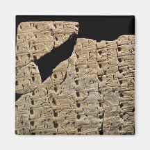 Tablet with cuneiform script, from Uruk Refrigerator Magnet