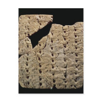 Tablet with cuneiform script, from Uruk Post Card