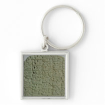 Tablet with cuneiform script key chains