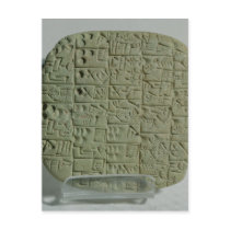 Tablet with cuneiform script postcards