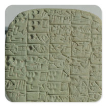 Tablet with cuneiform script square sticker