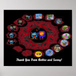Tabletop Photo Round Poster