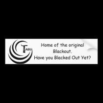 Tabu Blackout Bumper Sticker bumper stickers