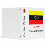 Táchira Flag with Name Vinyl Binder