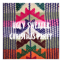 Tacky Ugly Sweaters Holiday Party Announcements