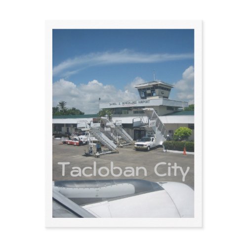 Tacloban airport postcard