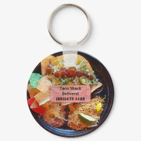 Customizable Taco Plate Special Keychain