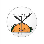 Taco Time Kitchen Wall Clock