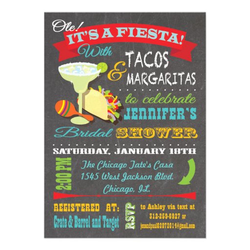 Tacos and Tequila Bridal Shower Invitation