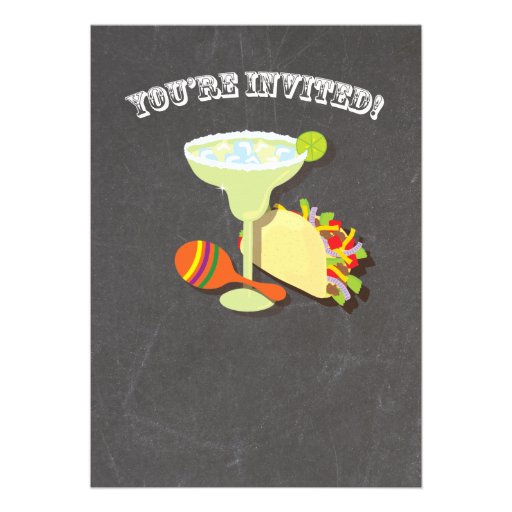 Tacos and Tequila Engagement Party Invitation