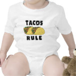 Tacos Rule Baby Baby Bodysuit