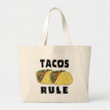 Tacos Rule Canvas Bag