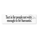Tact Sacastic bumper stickers