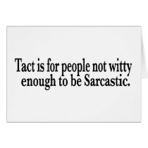 Tact Sacastic Cards